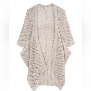 Eileen Fisher Malibu Open Knit sweater Cardigan size Large